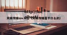 天娱传媒mv入口（天娱传媒是干什么的）